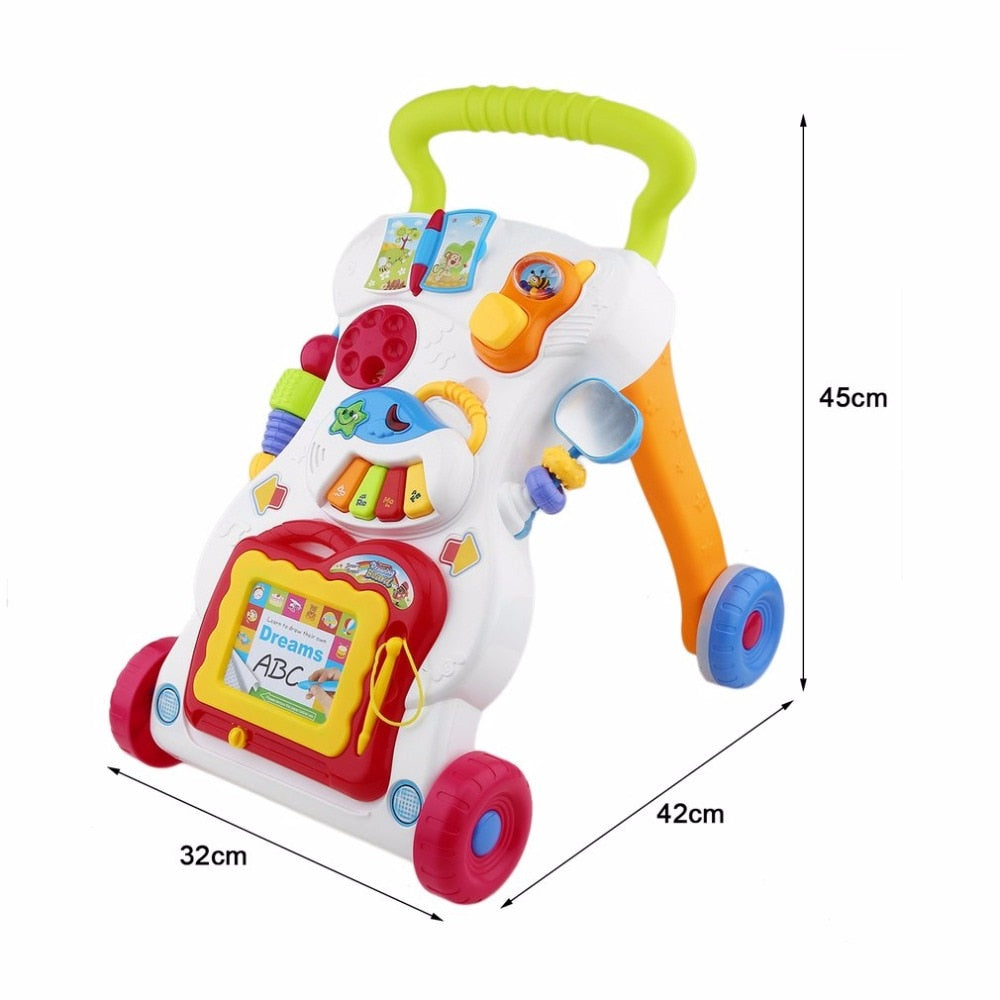 Baby Walker Musical Trolley for First Steps & Play