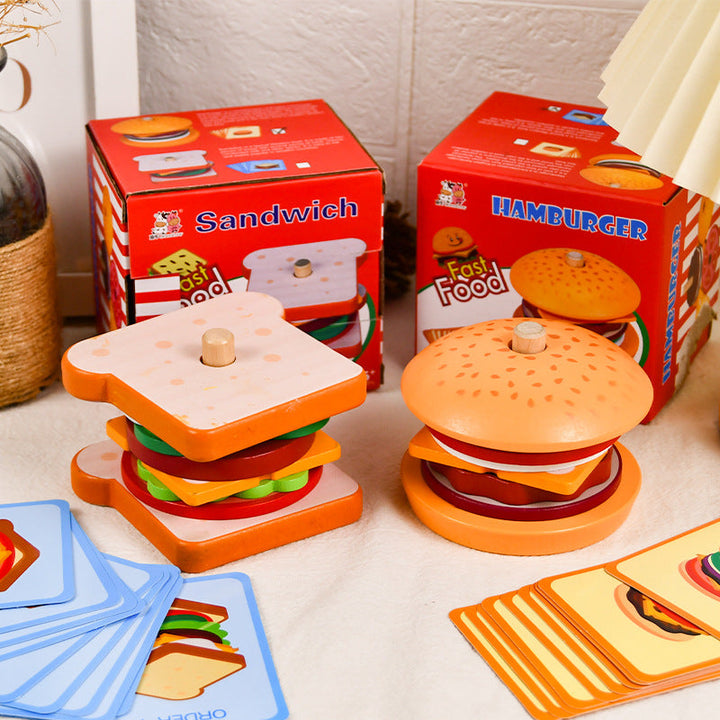 Wooden Pretend Food Toy for Creative Kitchen Play