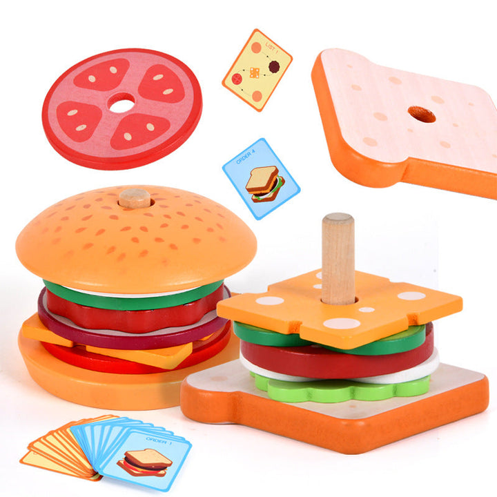 Wooden Pretend Food Toy for Creative Kitchen Play