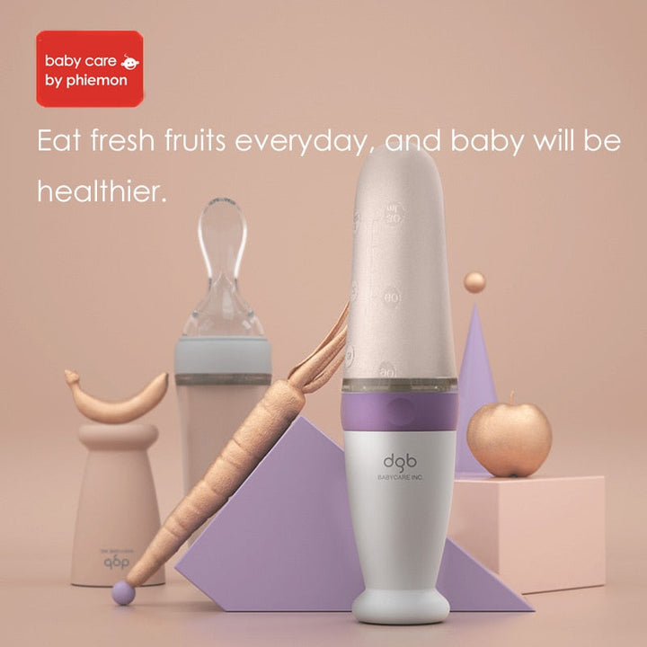 Baby Silicone Feeding Spoon Bottle for Controlled Meals