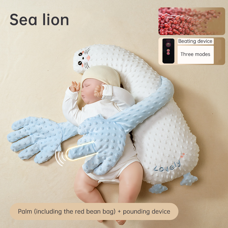 Baby Soothing Sleep Pillow With Gentle Patting Aid