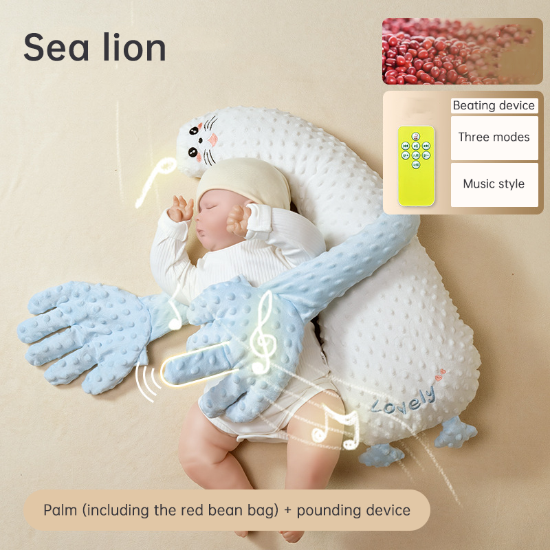 Baby Soothing Sleep Pillow With Gentle Patting Aid