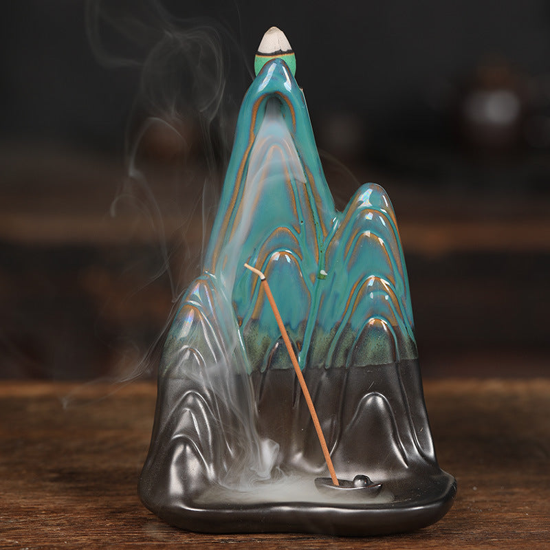 Backflow Incense Burner for Alpine Smoke Ambience Decor