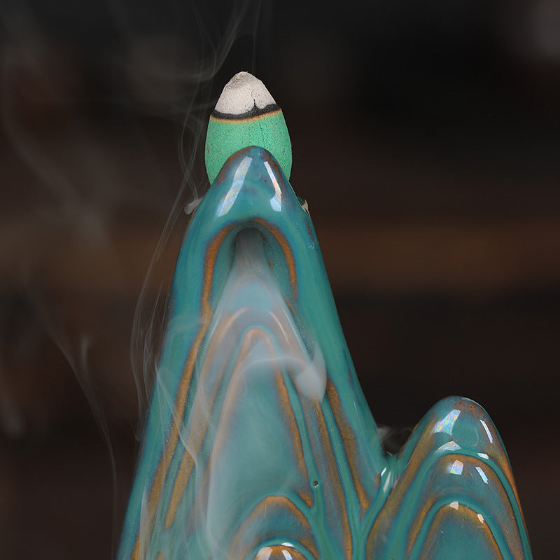Backflow Incense Burner for Alpine Smoke Ambience Decor