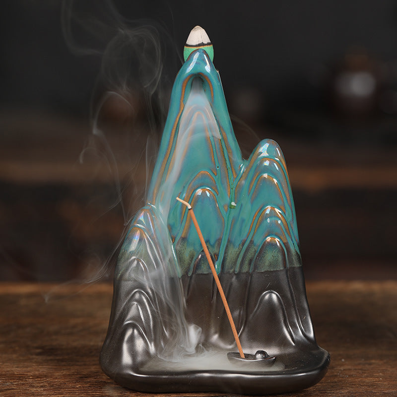 Backflow Incense Burner for Alpine Smoke Ambience Decor