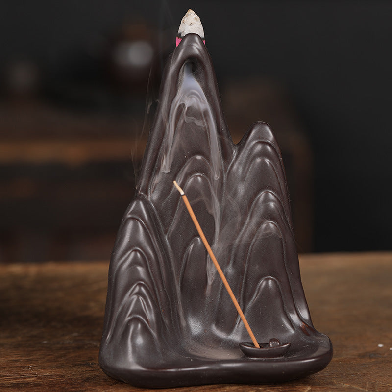 Backflow Incense Burner for Alpine Smoke Ambience Decor