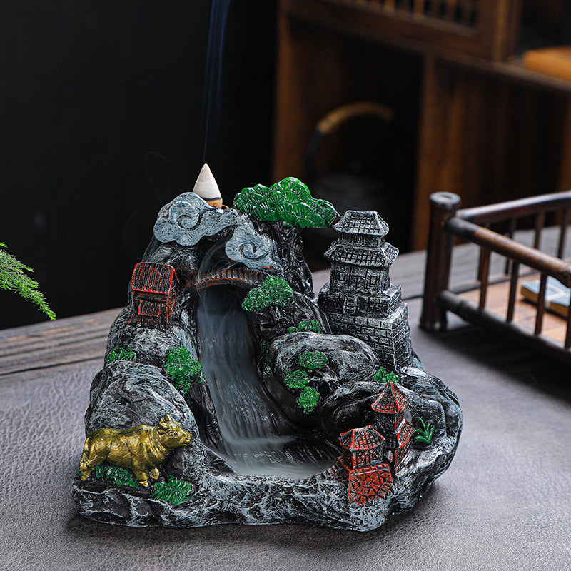 Backflow Incense Burner for Cascading Smoke Home Decor