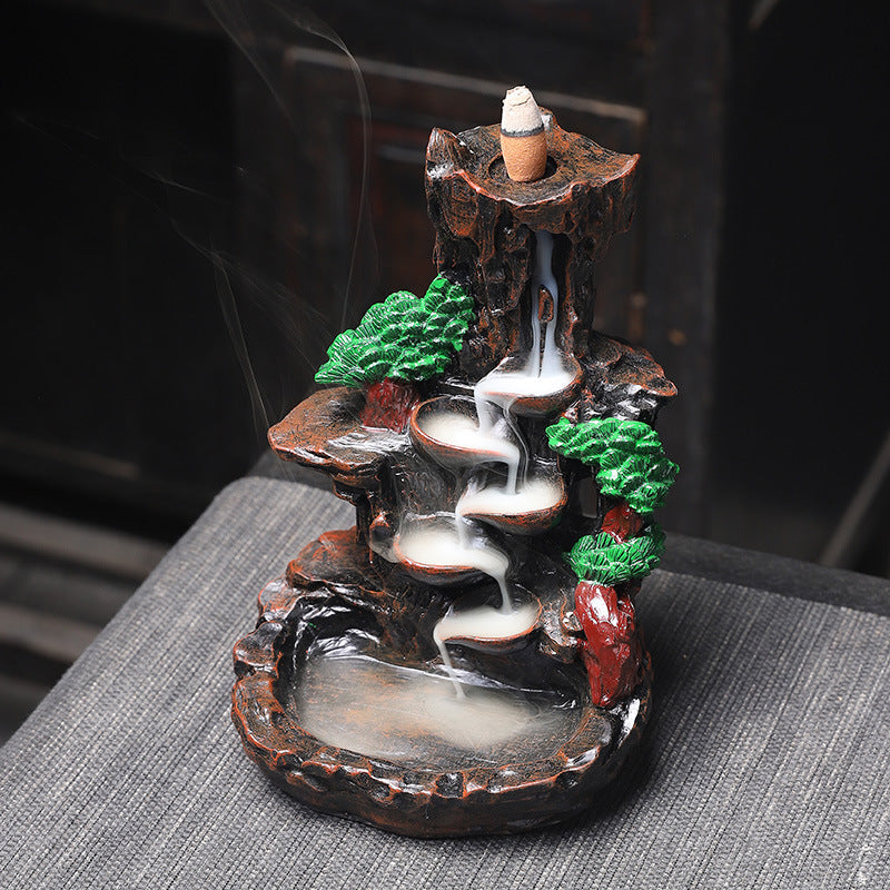 Backflow Incense Burner for Cascading Smoke Home Decor