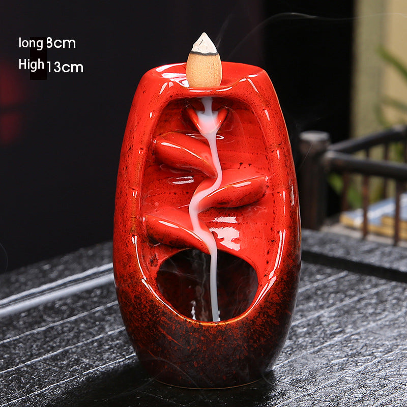 Backflow Incense Burner for Waterfall Zen Ambiance