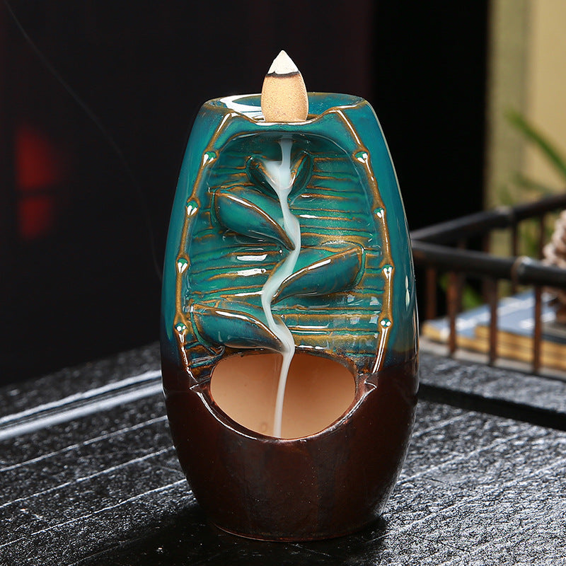 Backflow Incense Burner for Waterfall Zen Ambiance