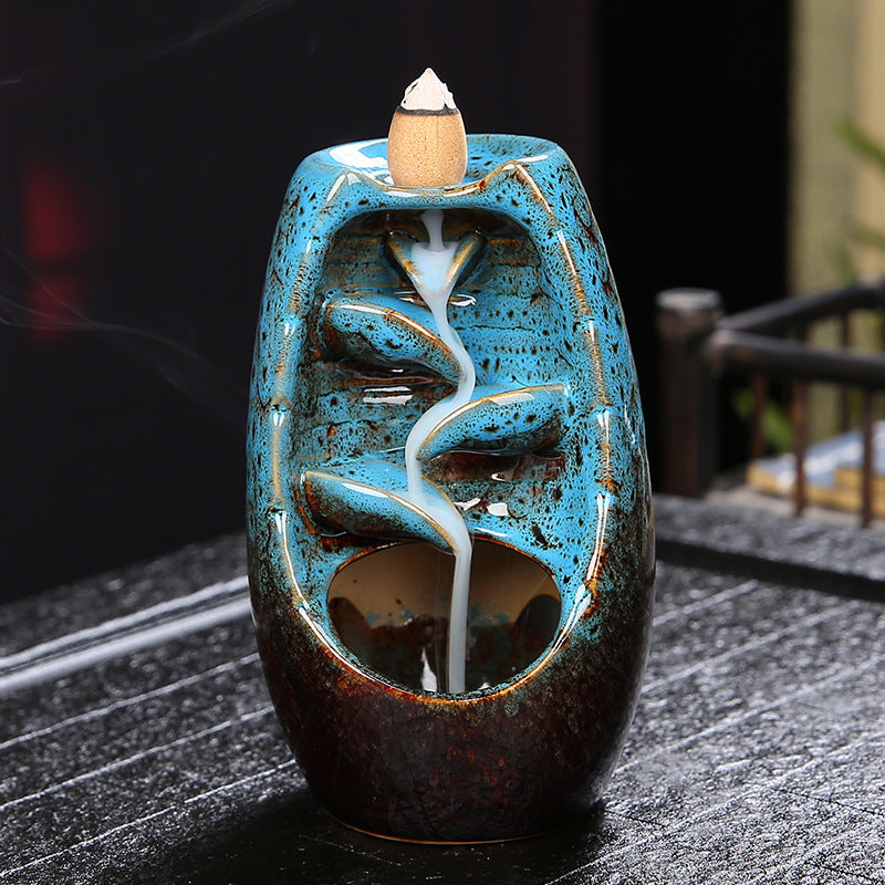 Backflow Incense Burner for Waterfall Zen Ambiance