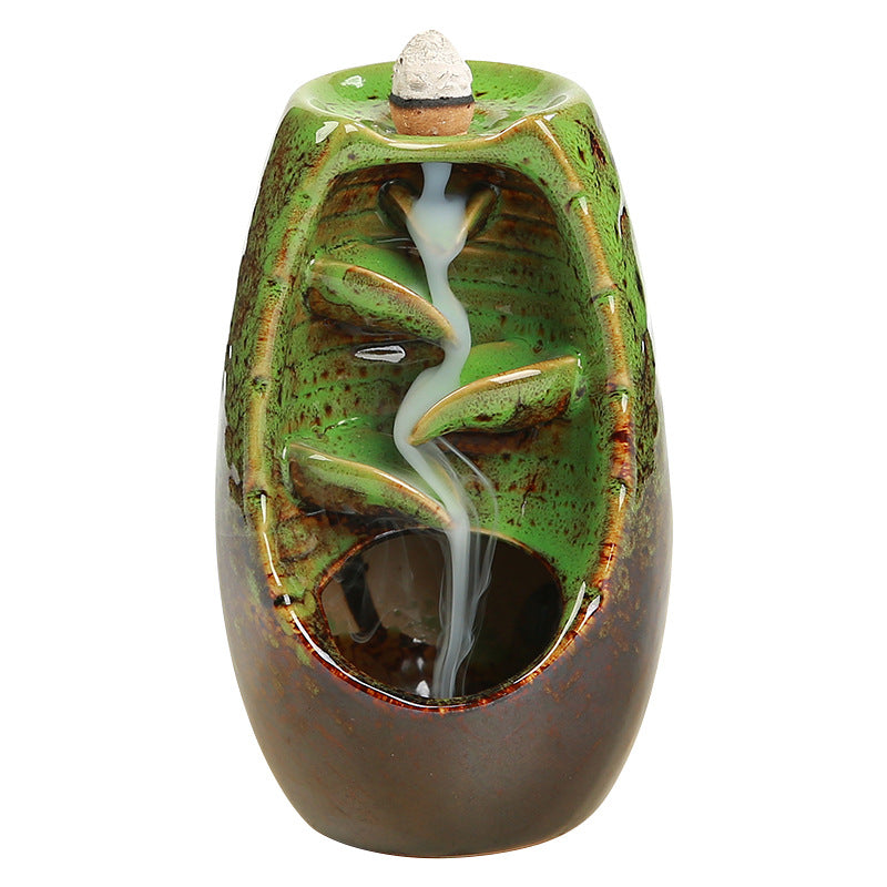Backflow Incense Burner for Waterfall Zen Ambiance