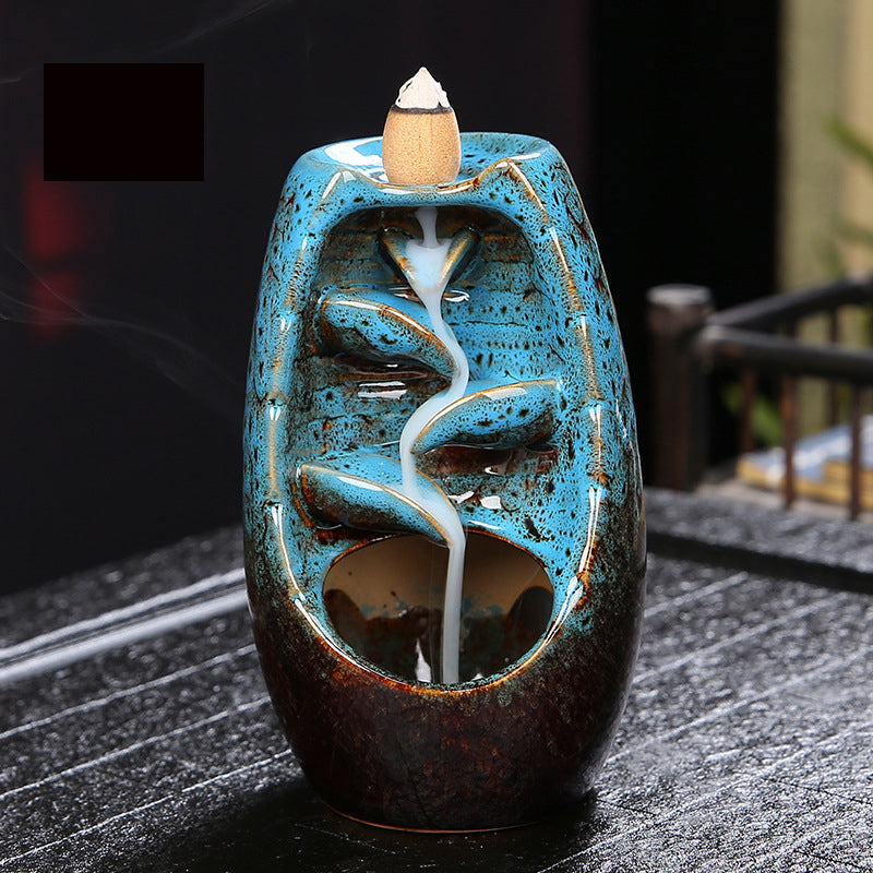Backflow Incense Burner for Waterfall Zen Ambiance