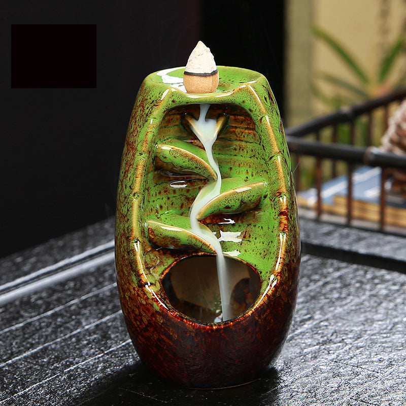 Backflow Incense Burner for Waterfall Zen Ambiance