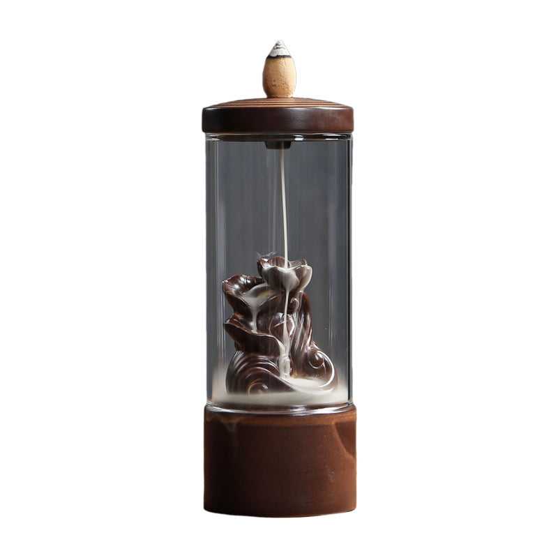 Backflow Incense Burner for Waterfall Smoke Home Decor