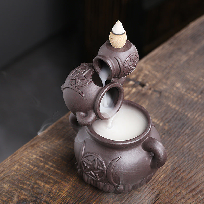 Backflow Incense Burner for Cascading Smoke Home Decor