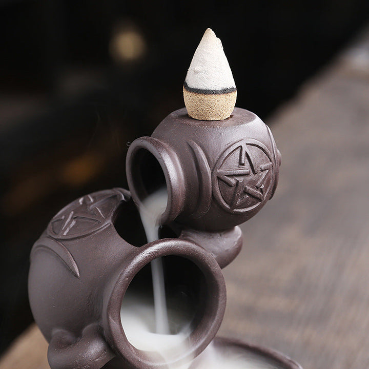 Backflow Incense Burner for Cascading Smoke Home Décor