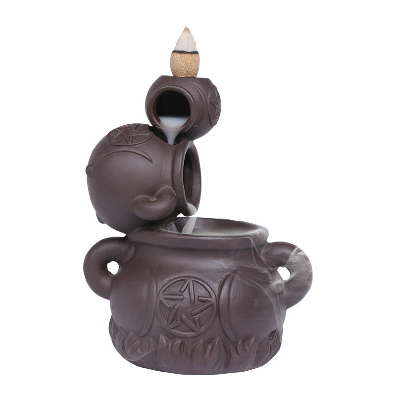Backflow Incense Burner for Cascading Smoke Home Decor