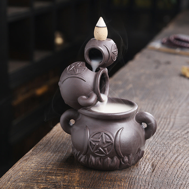 Backflow Incense Burner for Cascading Smoke Home Decor