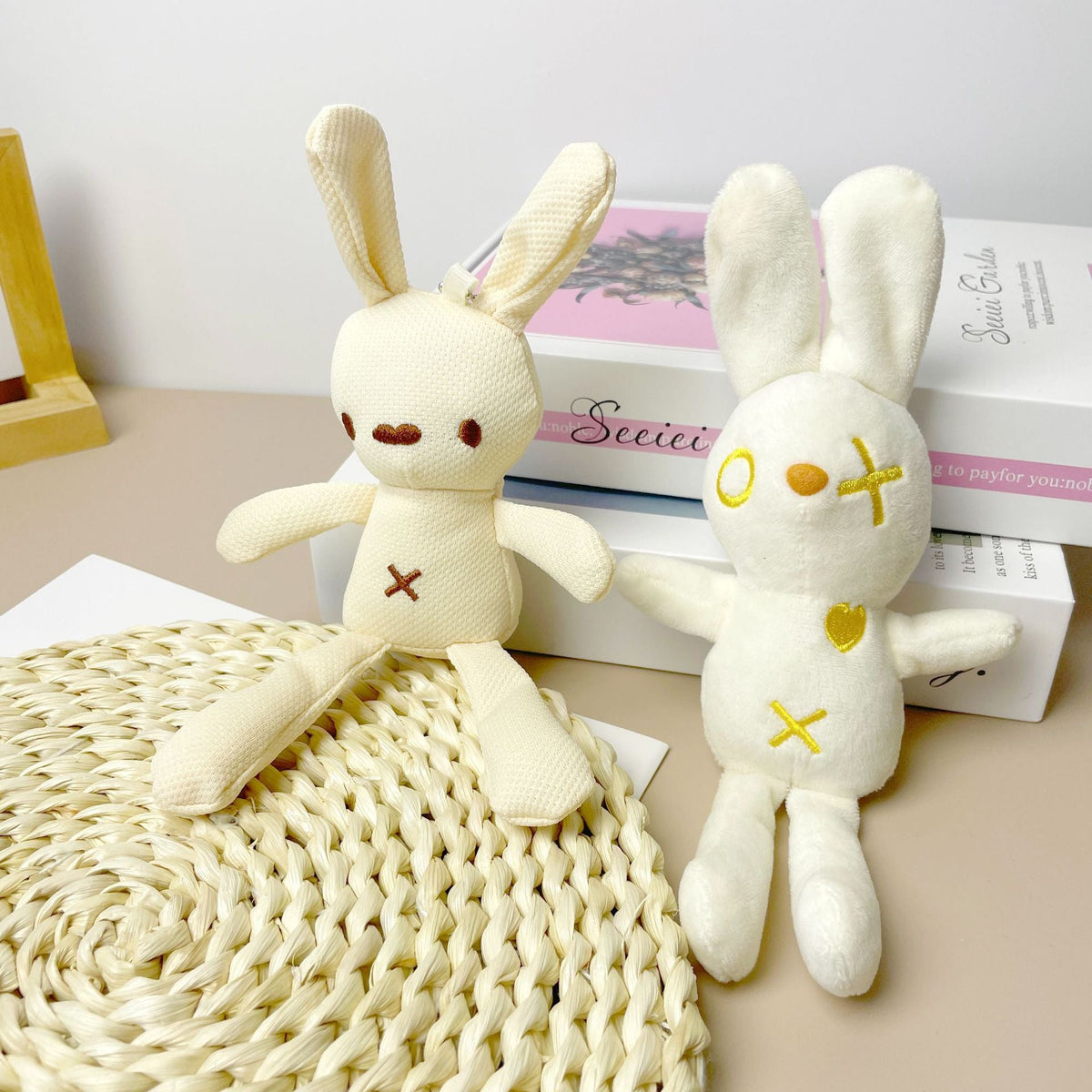 Rabbit Plush Keychain Pendant for Cute Bag Charm Style