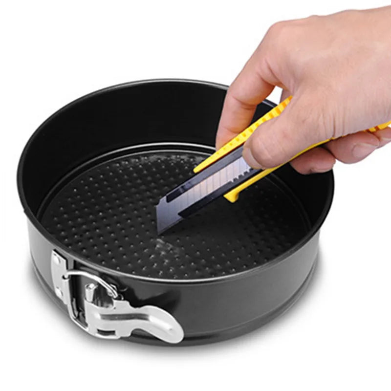 Nonstick Springform Cake Pan Set with Easy-Release Latch