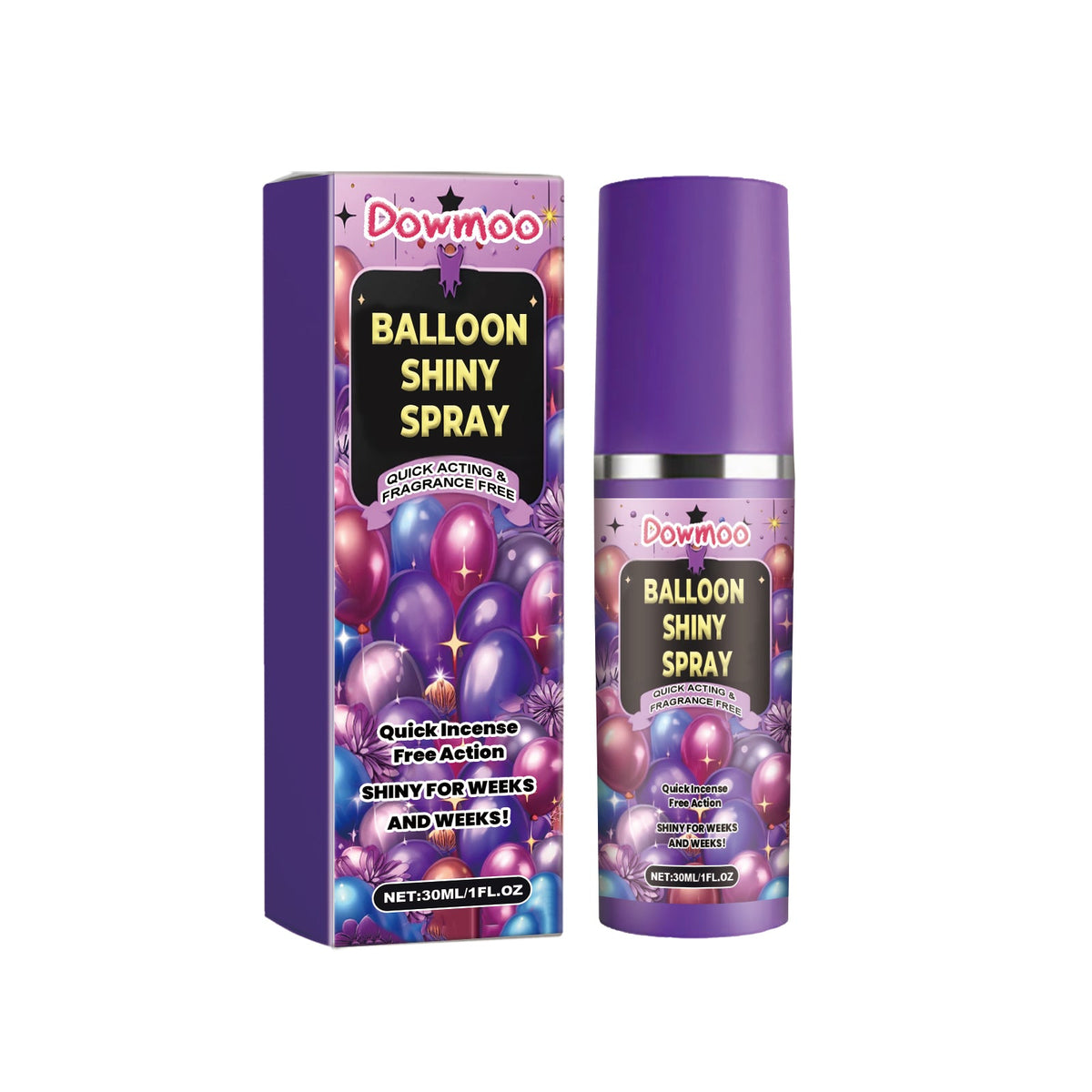 Balloon Shine Spray for Long-Lasting Glossy Decor
