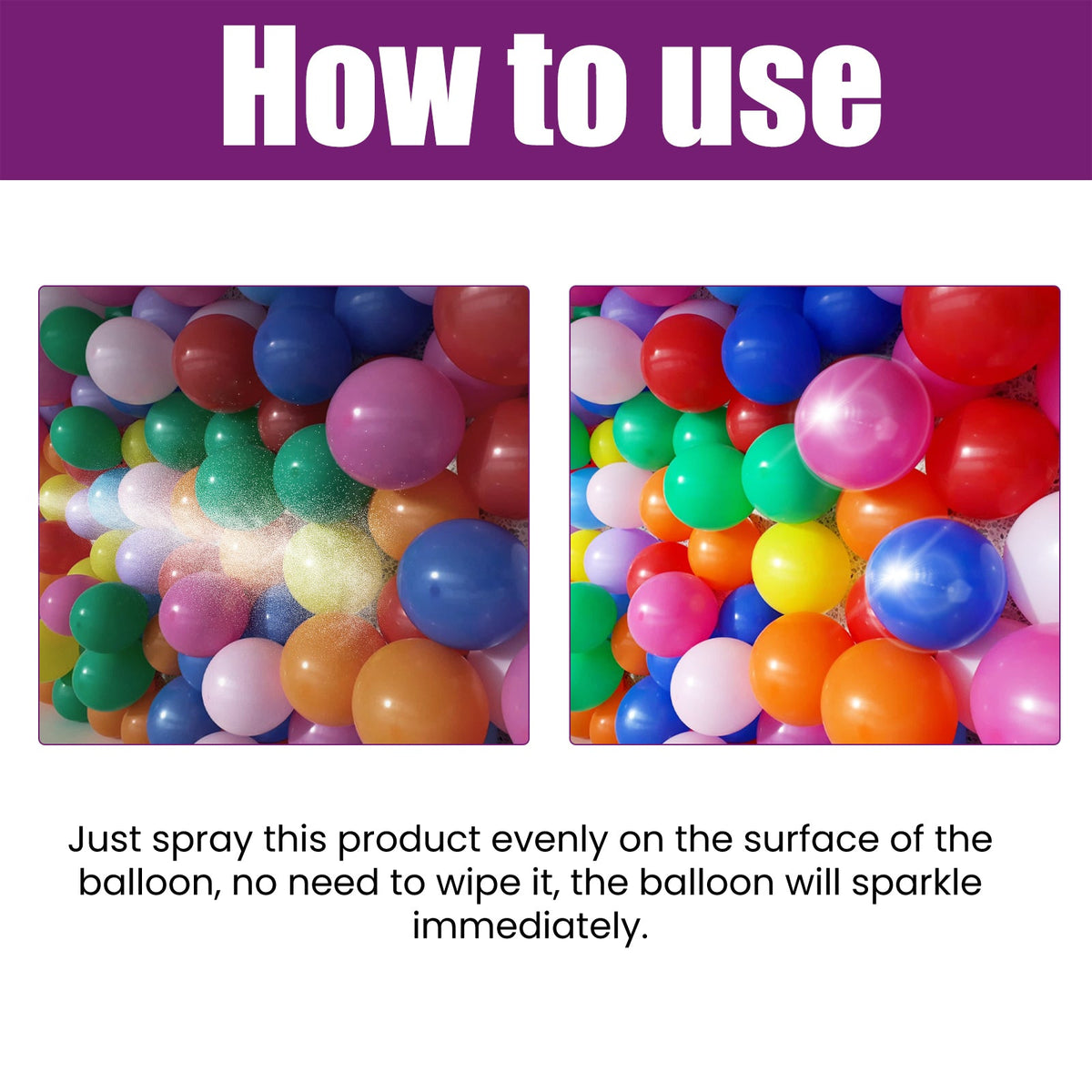 Balloon Shine Spray for Long-Lasting Glossy Decor