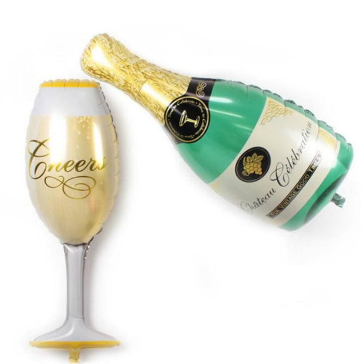 Champagne Balloon Decorations for Party Photo Props