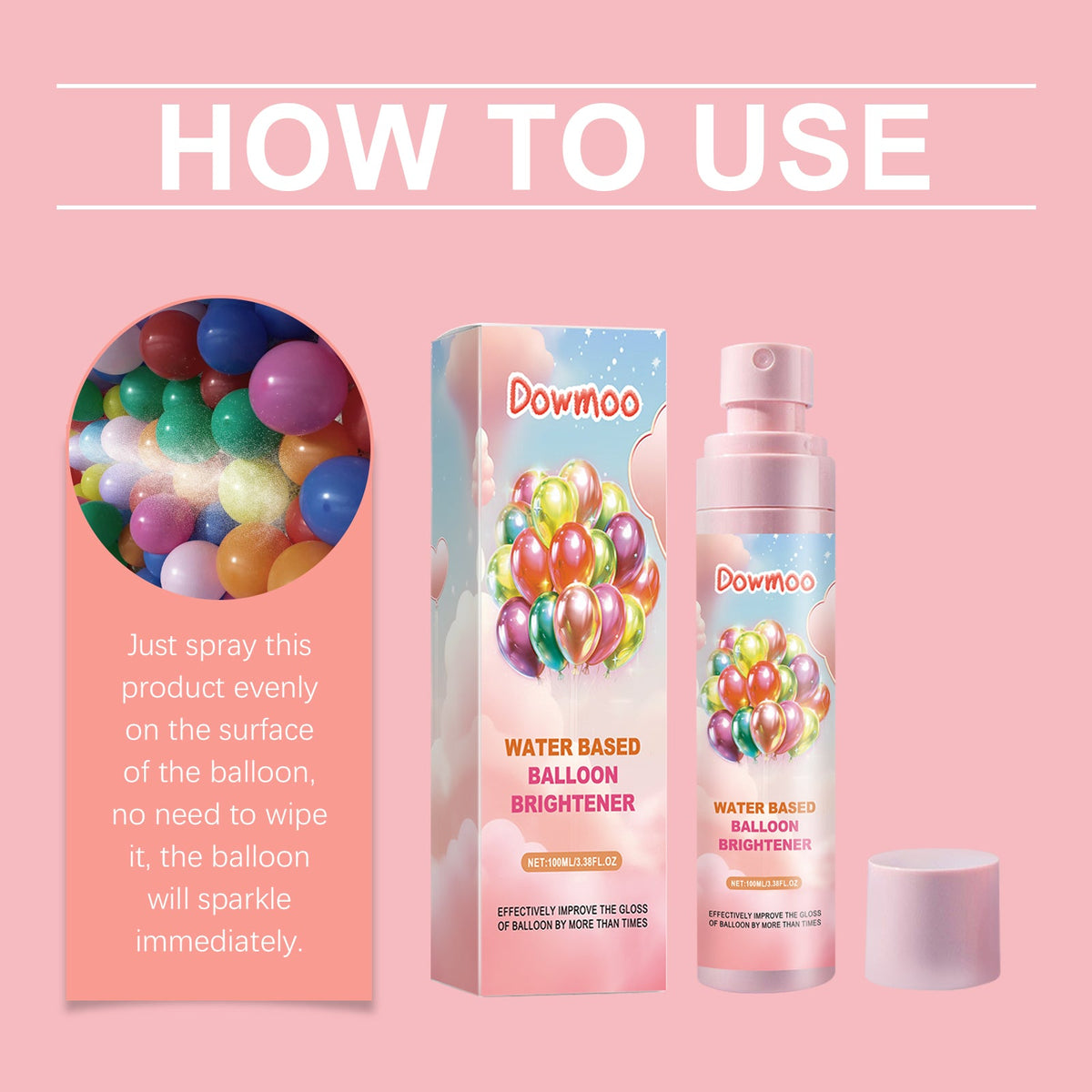 Balloon Brightener for Glossy, Longer-Lasting Decor
