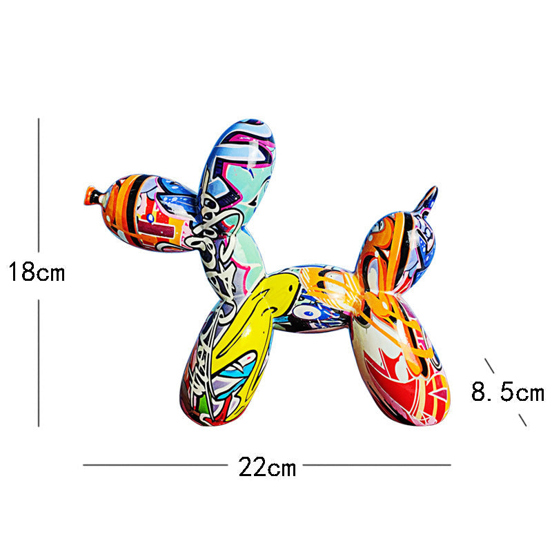 Balloon Dog Resin Sculpture for Playful Home Decor