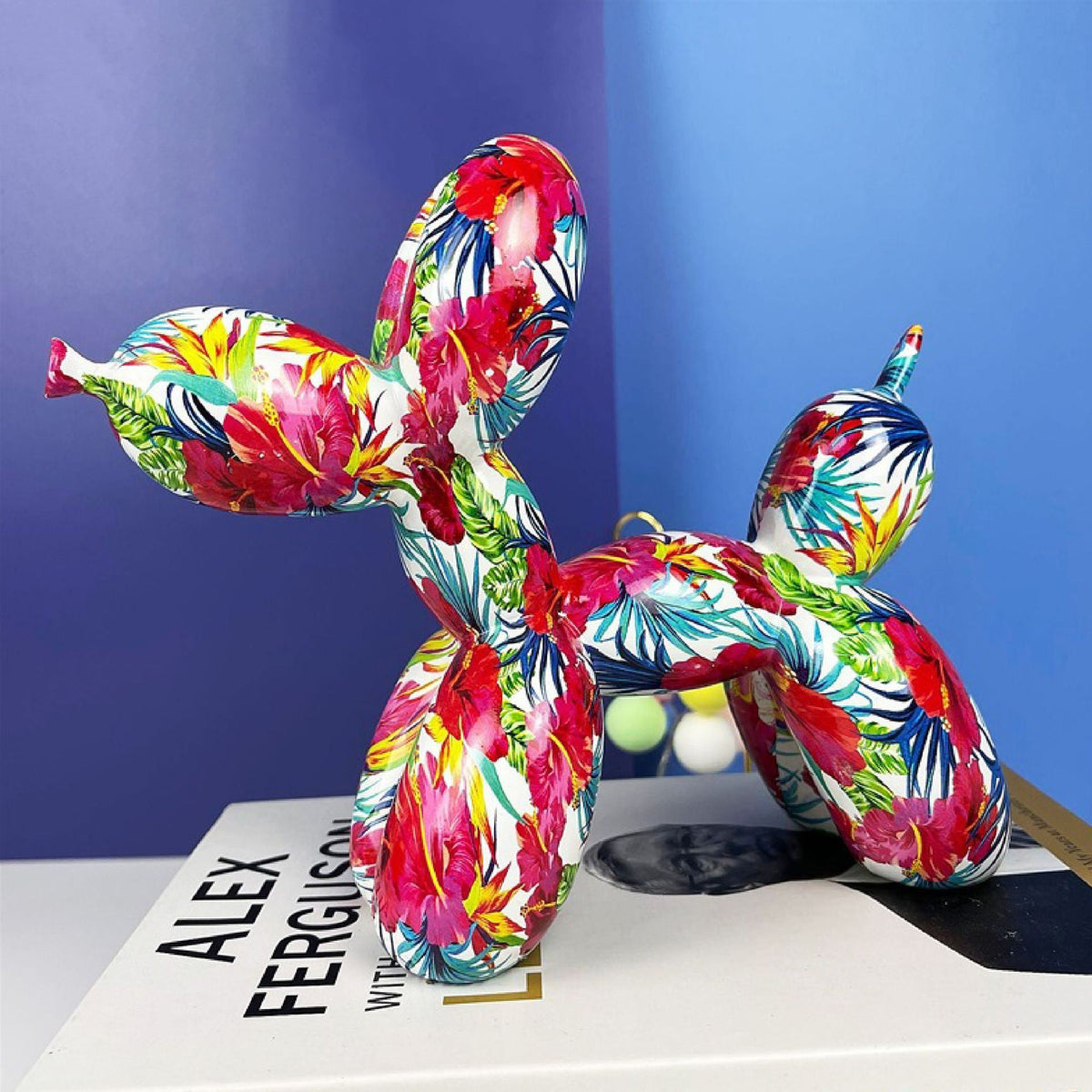 Balloon Dog Resin Sculpture for Playful Home Decor
