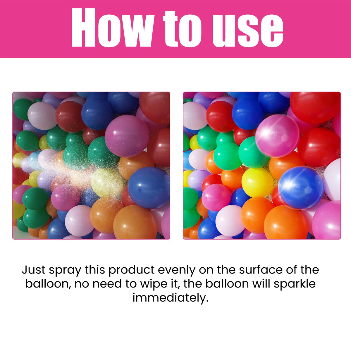 Balloon Shiny Spray for Long-Lasting Party Decorations