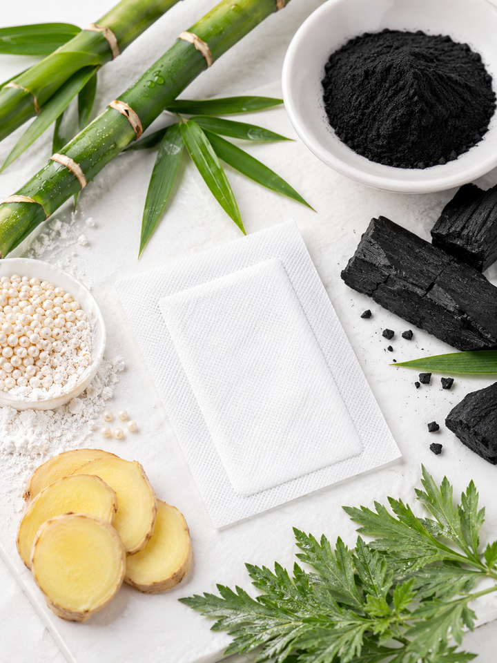 Bamboo Charcoal Foot Pads — Deep Cleansing & Better Sleep