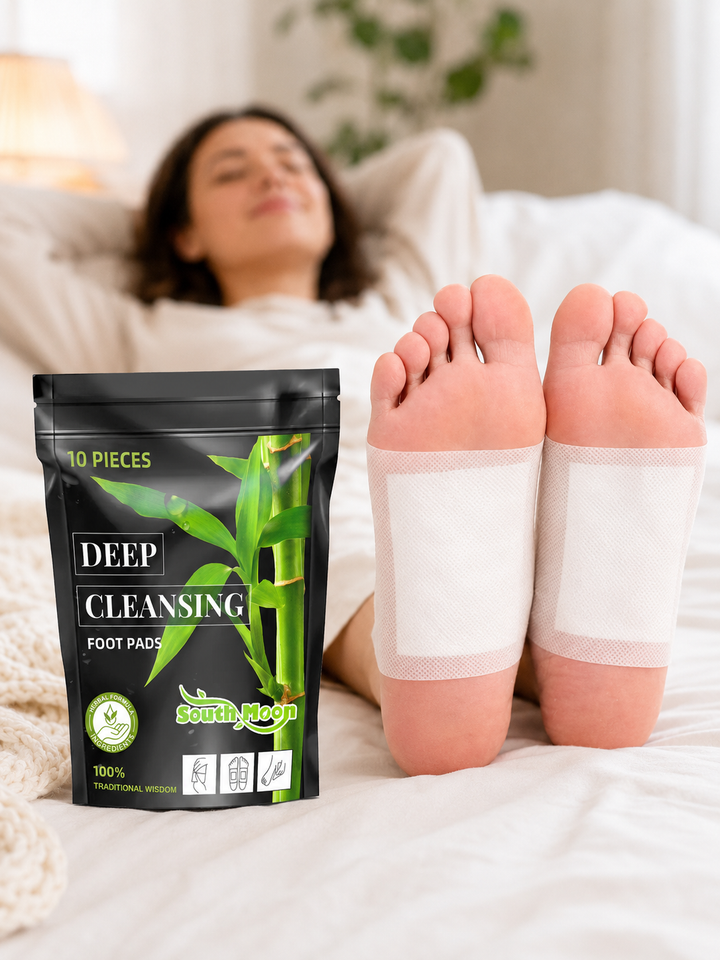 Bamboo Charcoal Foot Pads — Deep Cleansing & Better Sleep