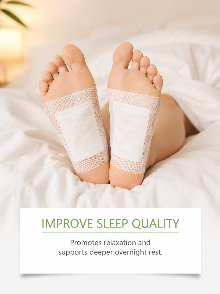 Bamboo Charcoal Detox Foot Patches | HOUKEA | 10-Pack