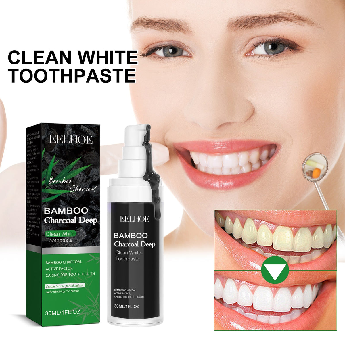 Bamboo Charcoal Toothpaste for Clean, Fresh Smiles