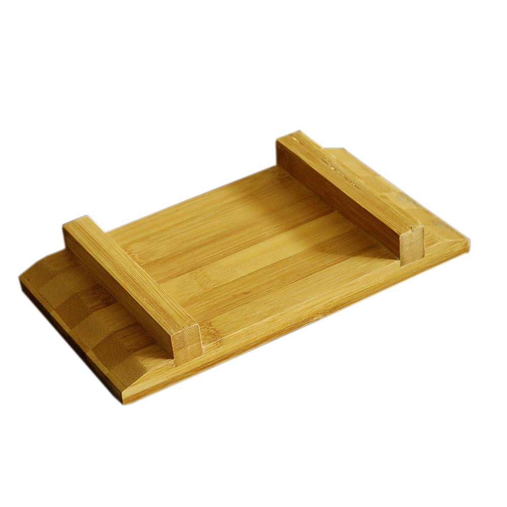 Bamboo Sushi Serving Board Set with Raised Feet, 3 Sizes