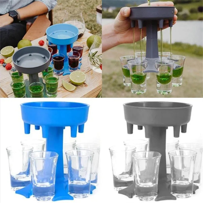 6-Shot Dispenser for Parties: Pour Six Shots at Once