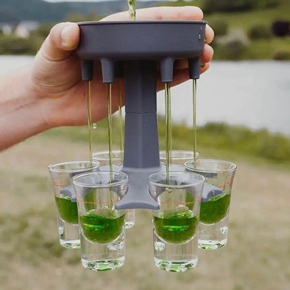 6-Shot Dispenser for Parties: Pour Six Shots at Once