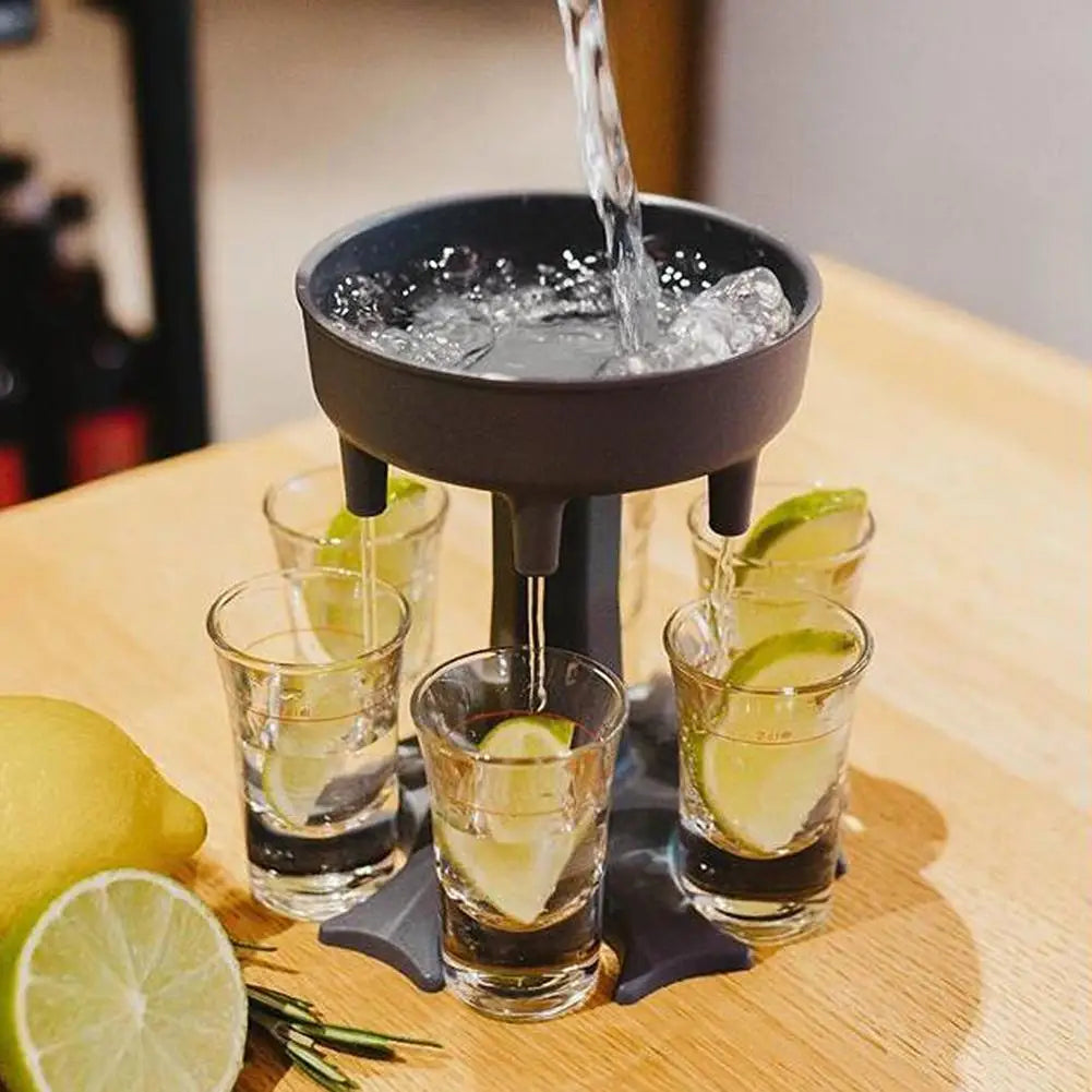 6-Shot Dispenser for Parties: Pour Six Shots at Once