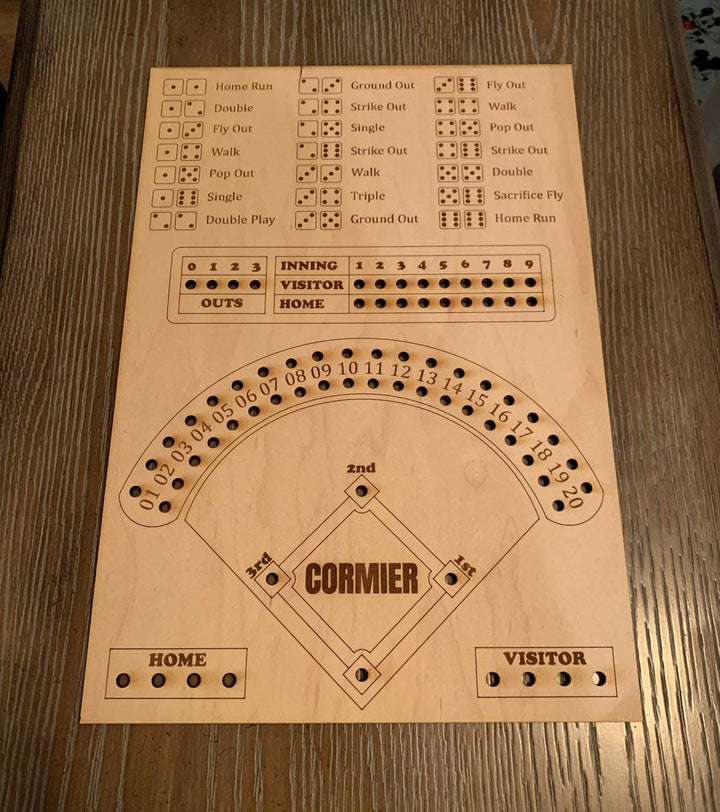 Baseball Dice Board Game for Screen-Free Family Fun