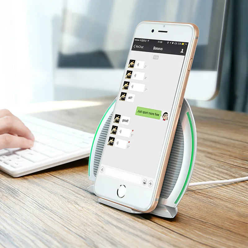Foldable Qi Wireless Charger 10W Stand and Pad