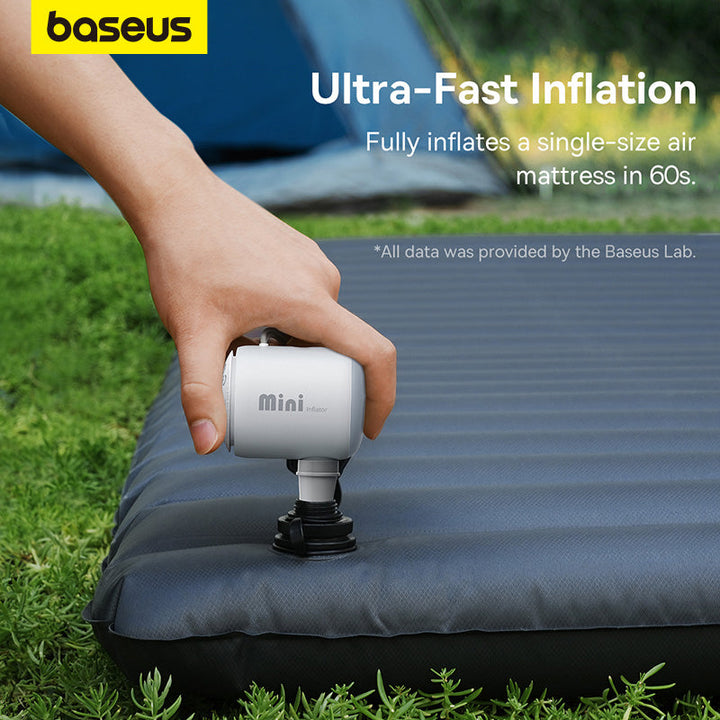 Portable Air Pump for Air Mattresses, 60-Second Inflate