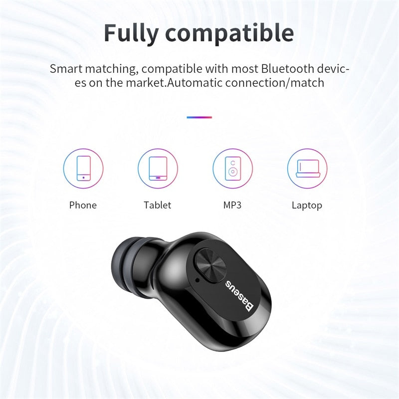 Bluetooth 5.0 True Wireless Earbuds With Charging Case