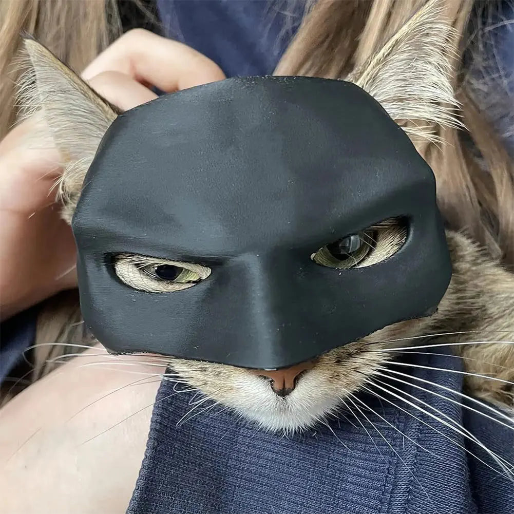 Bat Cat Mask: Sculpted Halloween Superhero Costume