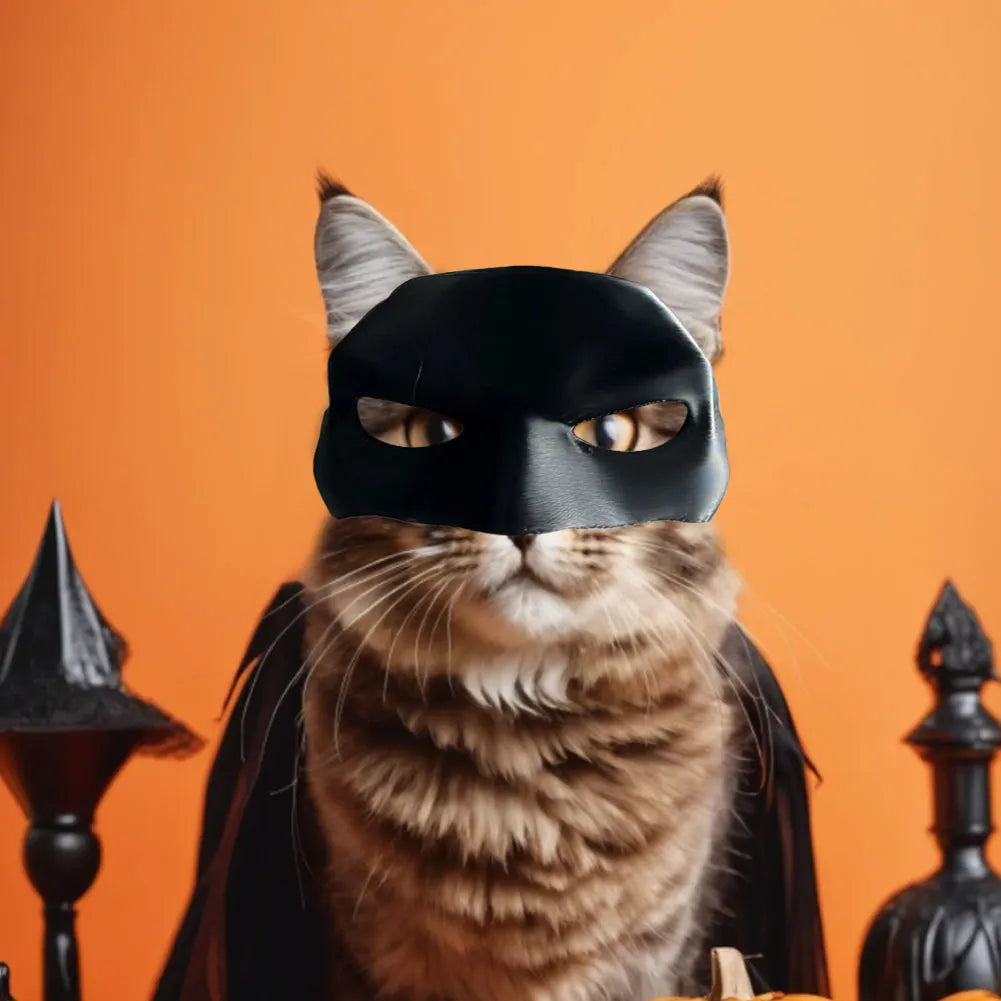 Bat Cat Mask: Sculpted Halloween Superhero Costume