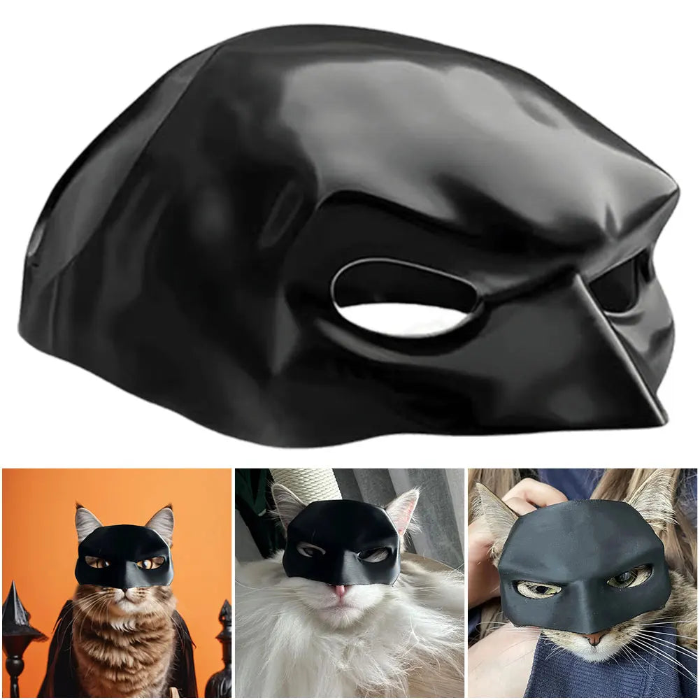 Bat Cat Mask: Sculpted Halloween Superhero Costume
