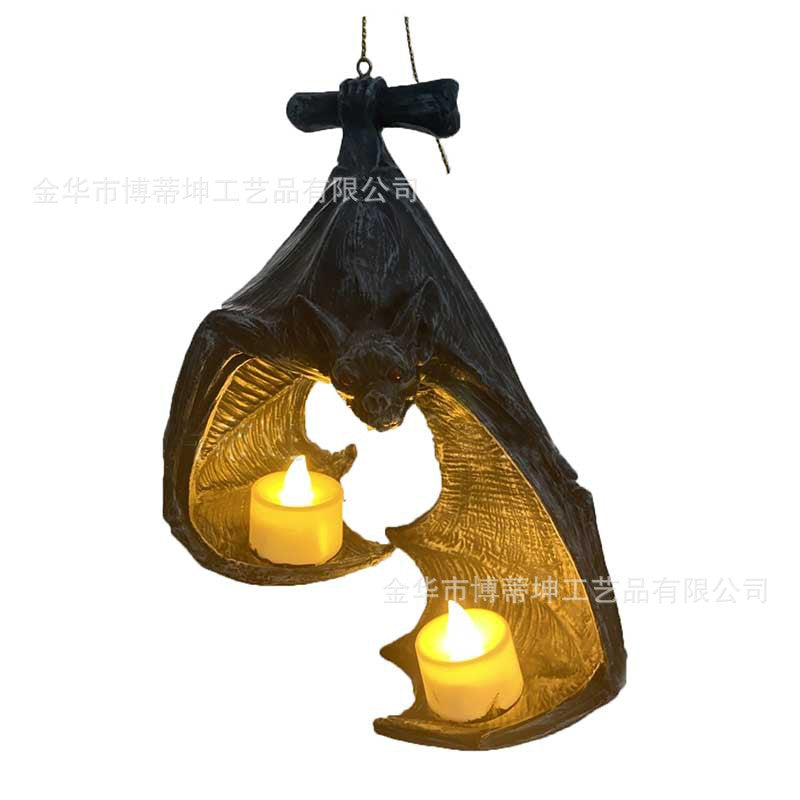 Bat Tealight Holder for Gothic Halloween Candlelight