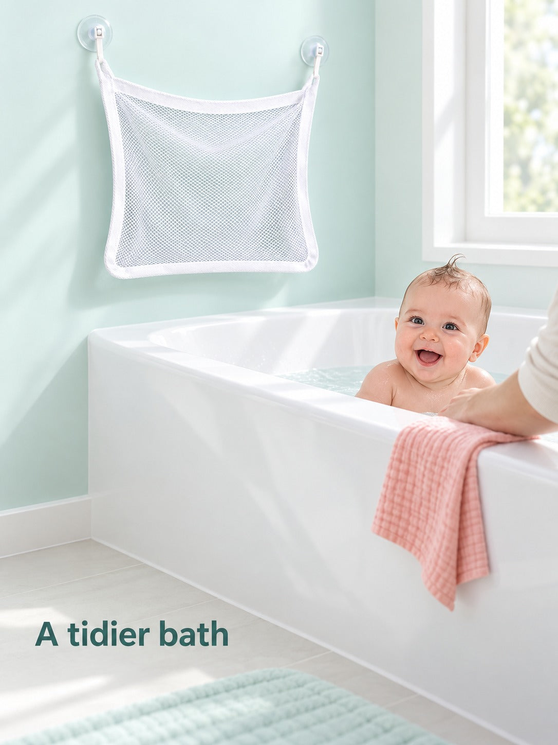 Bath Toy Hammock Mesh Organizer for Toddlers and Babies