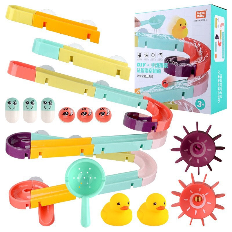 Buildable Baby Bath Track Toys for Engaging Water Play